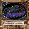 Neon Abstract (73) Theme Wall Tapestry Customized With Name Text Personalized Hanging Tapestry For Bedroom Living Room Decor