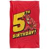 Flash Soft Touch 5th Birthday Blanket