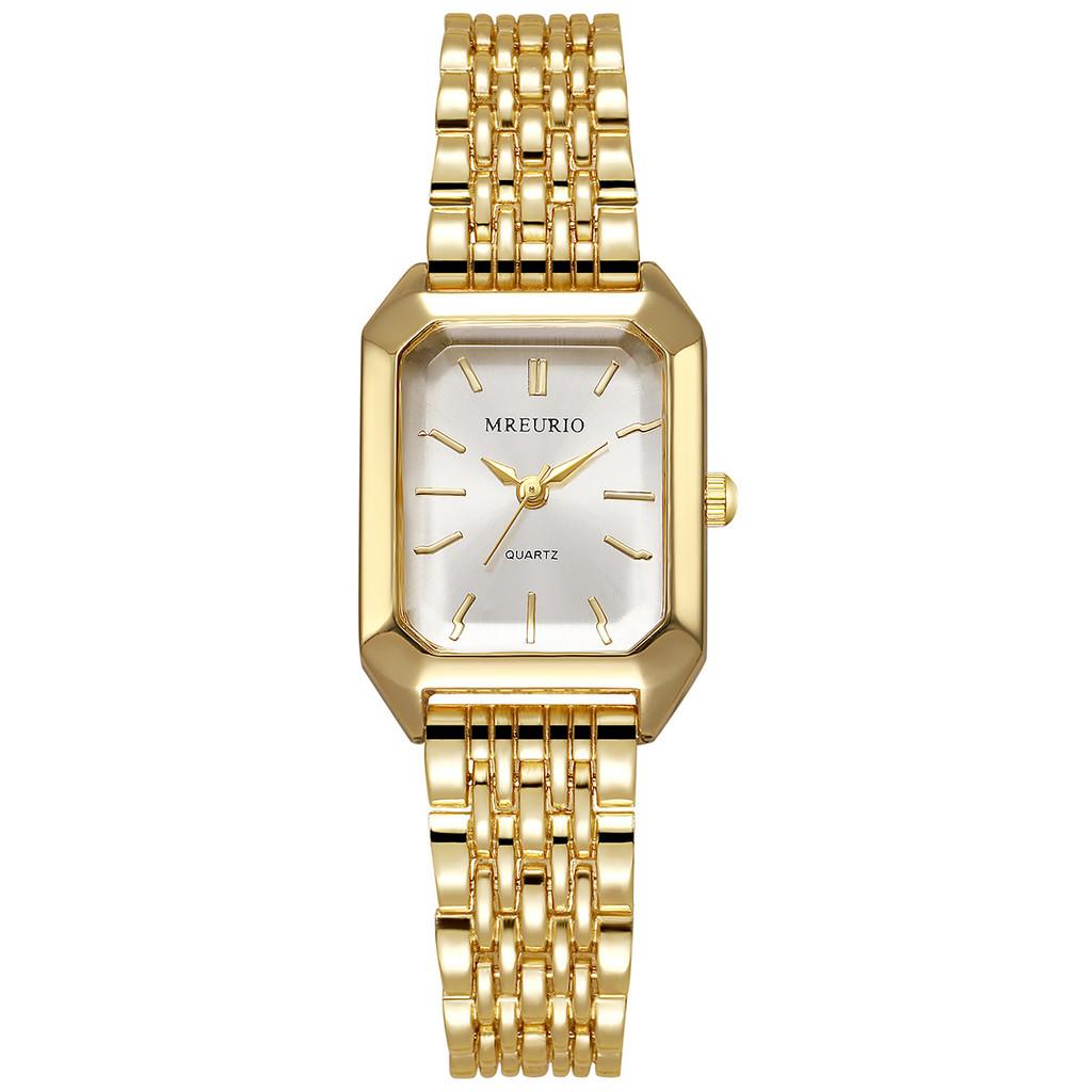 Minimalist Womens Square Quartz Watch With Alloy Case For Casual Office Wear
