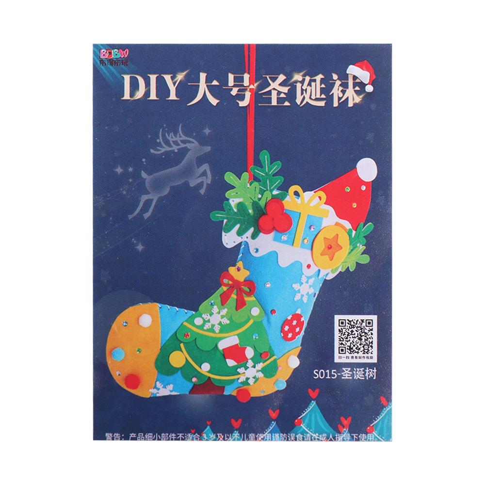 Non-woven Fabric DIY Christmas Stocking Snowman Portable Elk Xmas Bag  Party