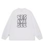 [USED] YES EYE SEE White Long Sleeve T-Shirt, Size L