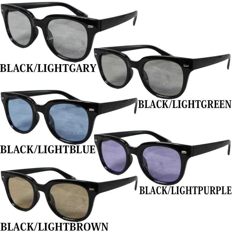 Wellington Sunglasses for Comes with Brown F (EIGHT) Men, Photochromic, Polarized, Case, Black/Light