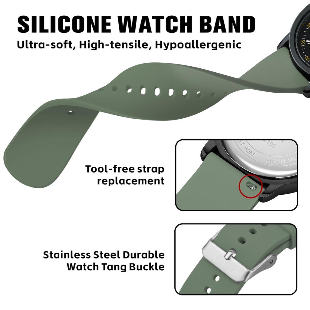 PINDOWS Analog Quartz Watch with Silicone Highly Luminous Dial for Easy Perfect for Younger Generation and Students Women's Band, Visible, Waterproof,