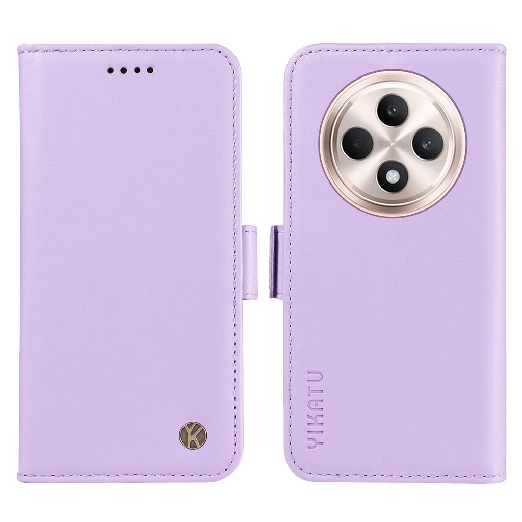 For Oppo Reno12 F 4G Case Wallet Leather Phone Cover Sided-Magnetic Clasp