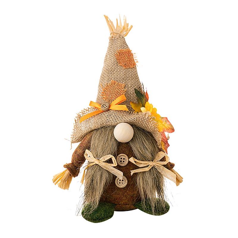 Autumn Gnomes Thanksgiving Decoration Fall Plush Elf Dwarfs Dolls Halloween Gnome Dolls Thanksgiving Day Gift Xmas Gifts