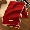 New high-end knitted scarf women's winter new Korean atmosphere versatile thickened warm scarf
