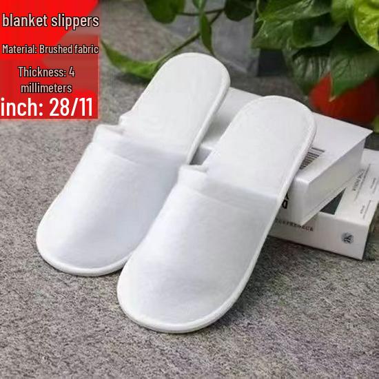Customizable Gold-Edge Disposable Slippers for Hotels & Travel
