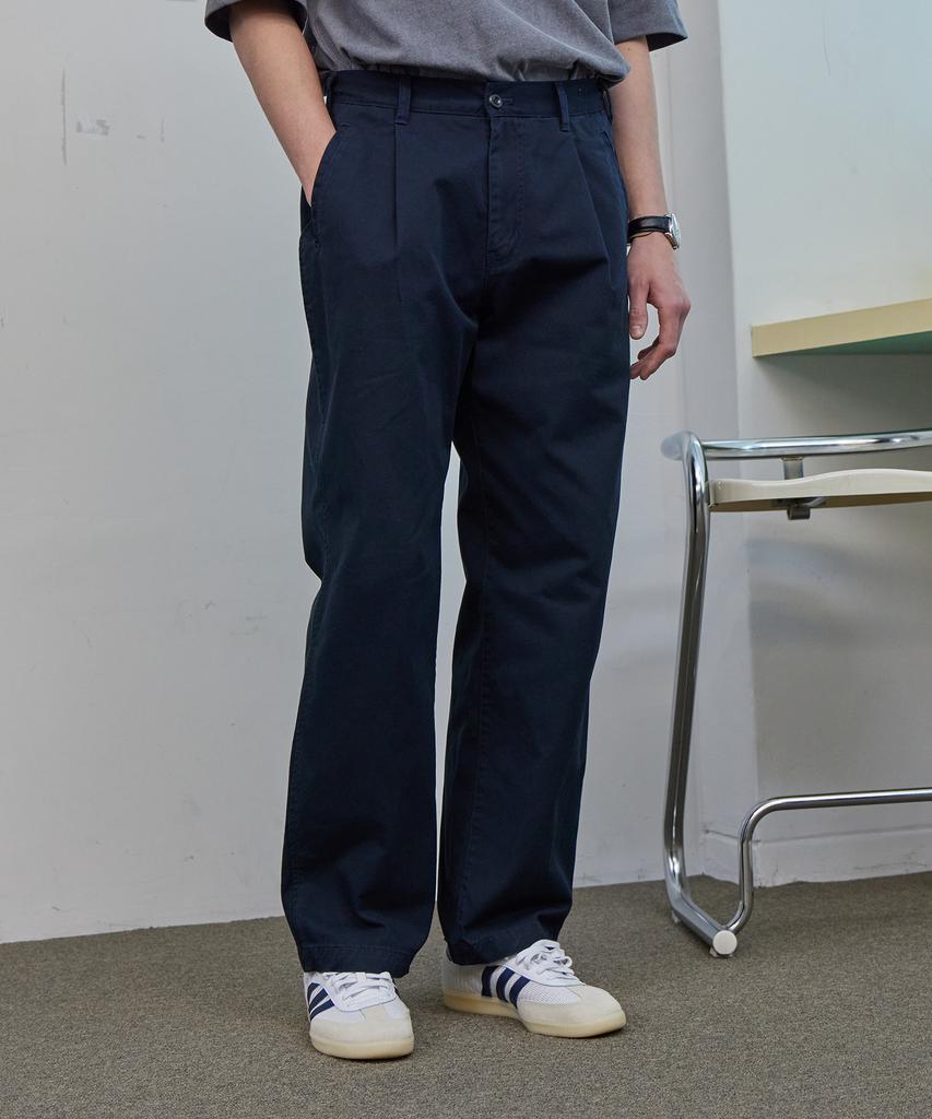 Ahidu Dual Banding Essential Chino Pants_Navy