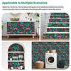 Leopard Tropical Leaves Bright Wallpaper 22.83"X118" Waterproof Wallpaper for Living Room/Bedroom/Bathroom PVC Wall Sticker