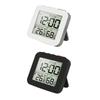 3 Alarm Clock With Temperature Humidity Monitor Backlight Snooze Foldable Design Portable LCD Display For Home Office