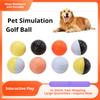 Durable Dog Toy Balls Bite-Resistant Floating Rubber Golf Ball Interactive Chew Fetch Toy for Small Medium Dogs 5