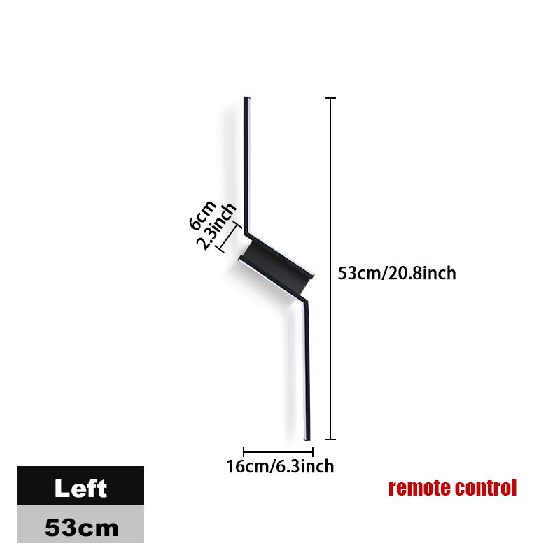 Hockey Interior Wall Light Remote Control LED Wall Lamp Bedroom Decoration Modern Indoor Lighting Lamps 53CM 73CM 93CM LED Light