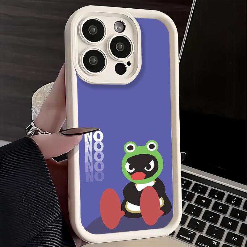 

Phone Case for iPhone 17 Air 16E 15 16 Pro Max Cartoon P-Pingu Penguin Cover 14 Plus 13 12 Mini Soft Shell Silicone Fundas iPhone 16 Pro Max