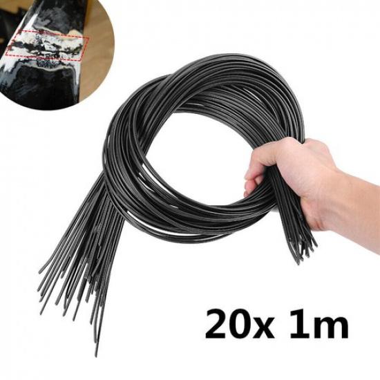 20x Black ABS Plastic Welding Rod Car Moulding Panel Repair Hot Iron Accessories