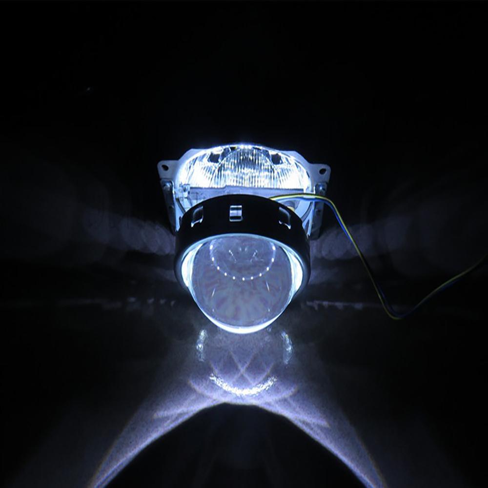 Sada 2 ks DIY Devil Eyes LED Halo Rings Kit HID projektor světlometů do auta 360° Demon Eyes LED světla upravená Q5 Hela Lens