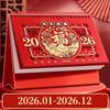 Chinese Style New Year Calendar Traditional Standing Flip Calendar  Daily Planning