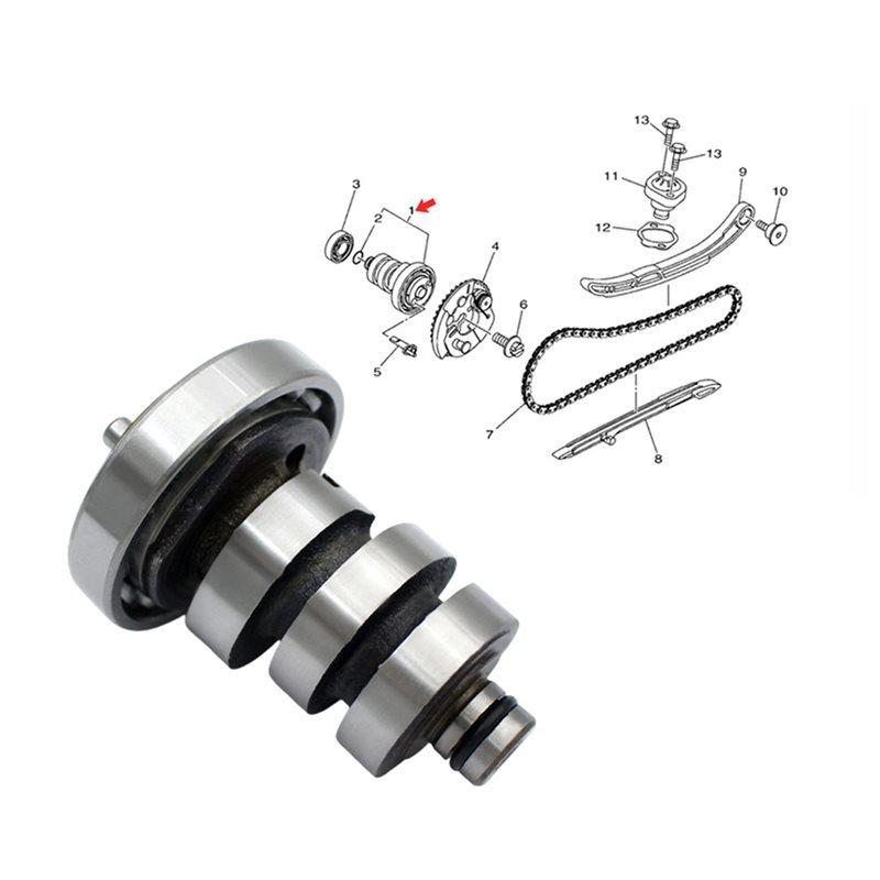 For NMAX155/AEROX/NVX155 2020- 2024 Motorcycle Camshaft Assembly Engine Replacement Part B6H-E2170-00