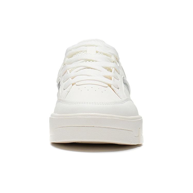 Li Ning Ace Comfortable Soft Casual Low-Top Sneakers Women sneakers White Gray AGCS032-1