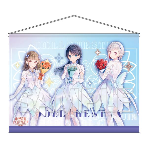 KADOKAWA Love Hasunozora Academy School Idol Club B2 Tapestry AURORA FLOWER DOLLCHESTRA X Polyester Live! Girls' Ver. Approx. W72.8 H51.5cm