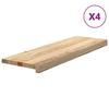 VidaXL Stair Treads 4 Pcs Untreated 80x30x2cm Solid Oak Wood 3282900