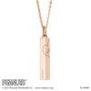 Snoopy PEANUTS Halskette aus chirurgischem Edelstahl, rosa, PNST002GO [Weißklee]