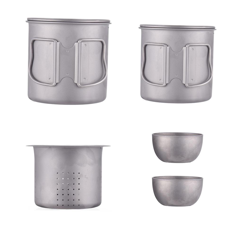 Outdoor Camping Ti Tea Mug with Lid and Tea Filter Tea Cup for Outdoor Camping Hiking Travel