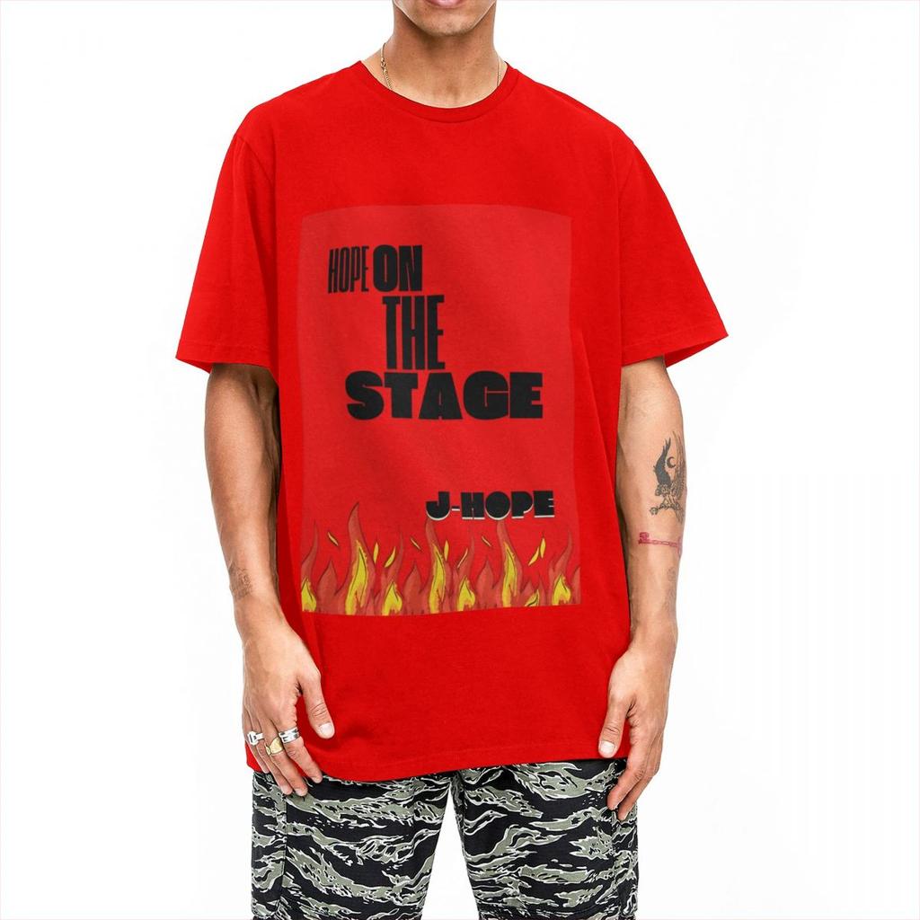 Kpop  J-Hope Hope On The Stage Tour 2025 T-Shirt Novelty T-Shirts Short Sleeve Vintage Tshirt Summer Cotton 4XL 5XL 6XL Clothes