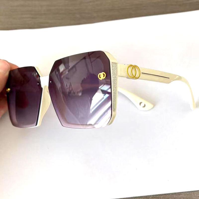 "Emma Women's Frameless Large Slim Sunglasses - Cut Edge, Sun Protection, Trendy High-End Glasses"