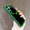 Die Grüne Kleine Teufel Glas Handyhülle für Samsung Galaxy S26 S25 S24 S23 S22 S21 FE Ultra Plus Eingebautes Glas Grün Exquisit