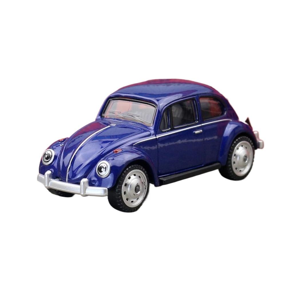 1/54 Scale Beetle Toy Car Model CCA MSZ 1:64 Diecast Miniature Free Wheels Collection Suitable for Hot Wheels Gift Kid