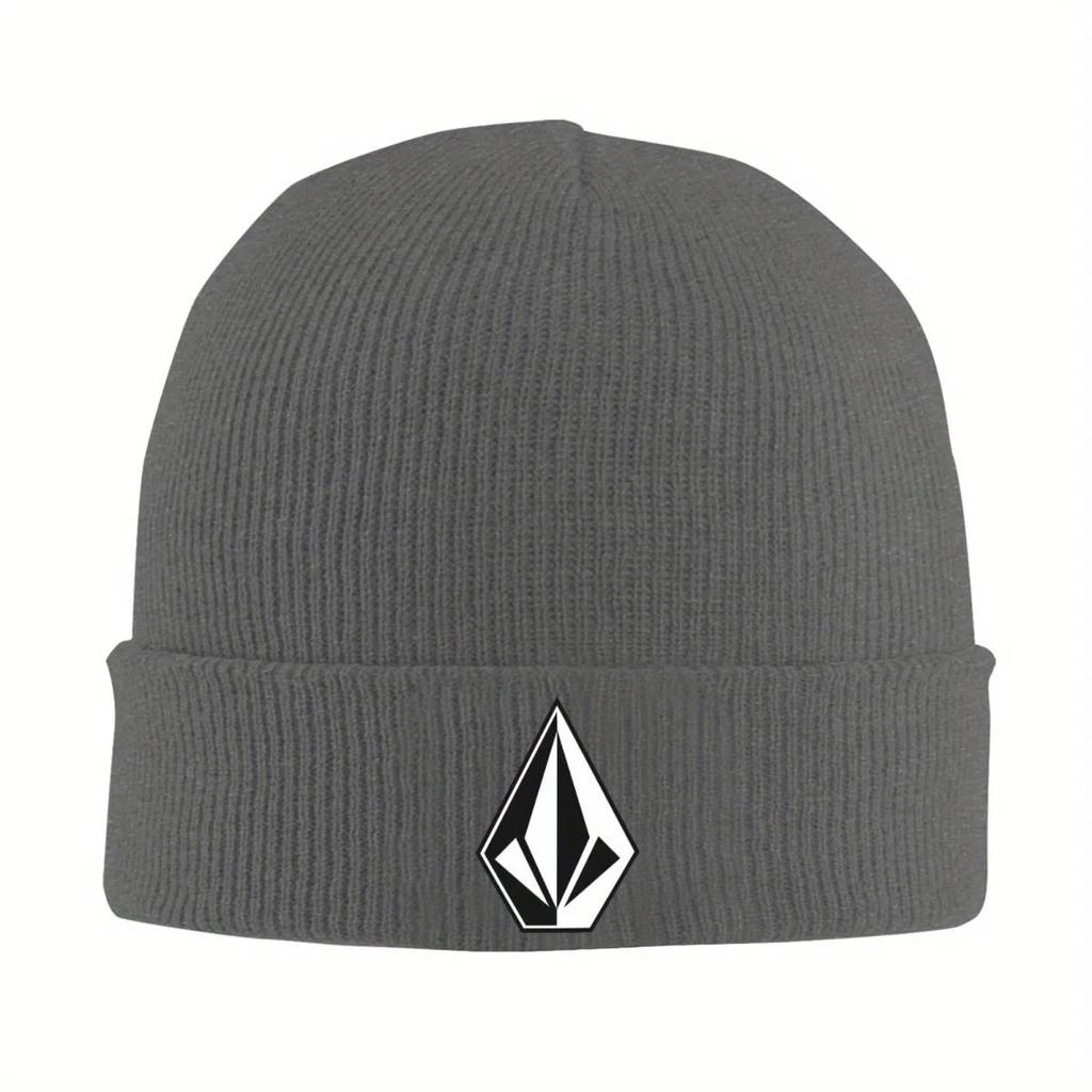 New Volcom Logo Warm Knitted Cap Fashion Bonnet Hat Autumn Winter Outdoor Beanies Hats For Unisex Adult