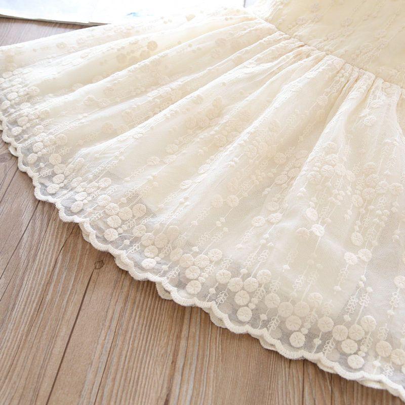 Girls' Dress Summer Dress Sleeveless Dress Children's Lace Gauze Dress Summer Style Baby Princess Dress