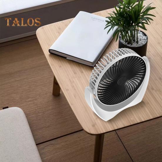 Desk Fan with 2-Speed Settings Strong Airflow Low Noise Compact Design Portable Table Air Circulator Cooling Fan