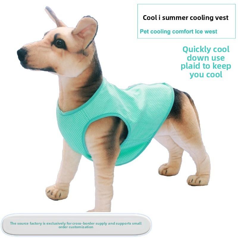 Summer Pet Dog Cooling Vest Heat Resistant Cool Dogs Clothes Breathable Sun-proof Clothing for Small Large Dogs Outdoor Walking