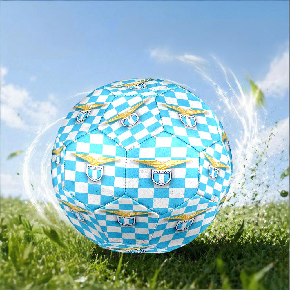 Lazio Football Club Emblem Size 5 Soccer Ball,Indoor/Outdoor Suitable for Training Matches Tournaments Practice Games Perfect Gift for Fan