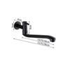 Swivel 360 Degree Rotation Kitchen Faucet Black Stainless Steel Kitchen Sink Faucet Mixer Water Faucet Tap Wall Mounted Pool Tap