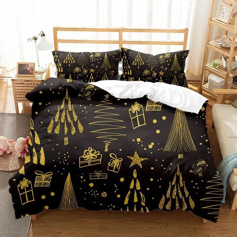 Comforter 3D Print Snowflake Treeowlfox Christmas + S Deer Rhino Bedroom Bedding For Teen Boy Girls Single Double