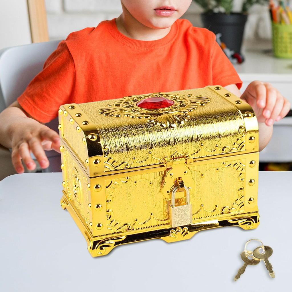 Pirate Treasure Chest Decoration Multifunction Adventurous Treasure Box for Boys Girls Kids Prizes Children Practical Gifts