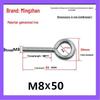 Closed Hook Eye Bolt Screw Ring Hanger - M2.5 to M8 Machine Thread