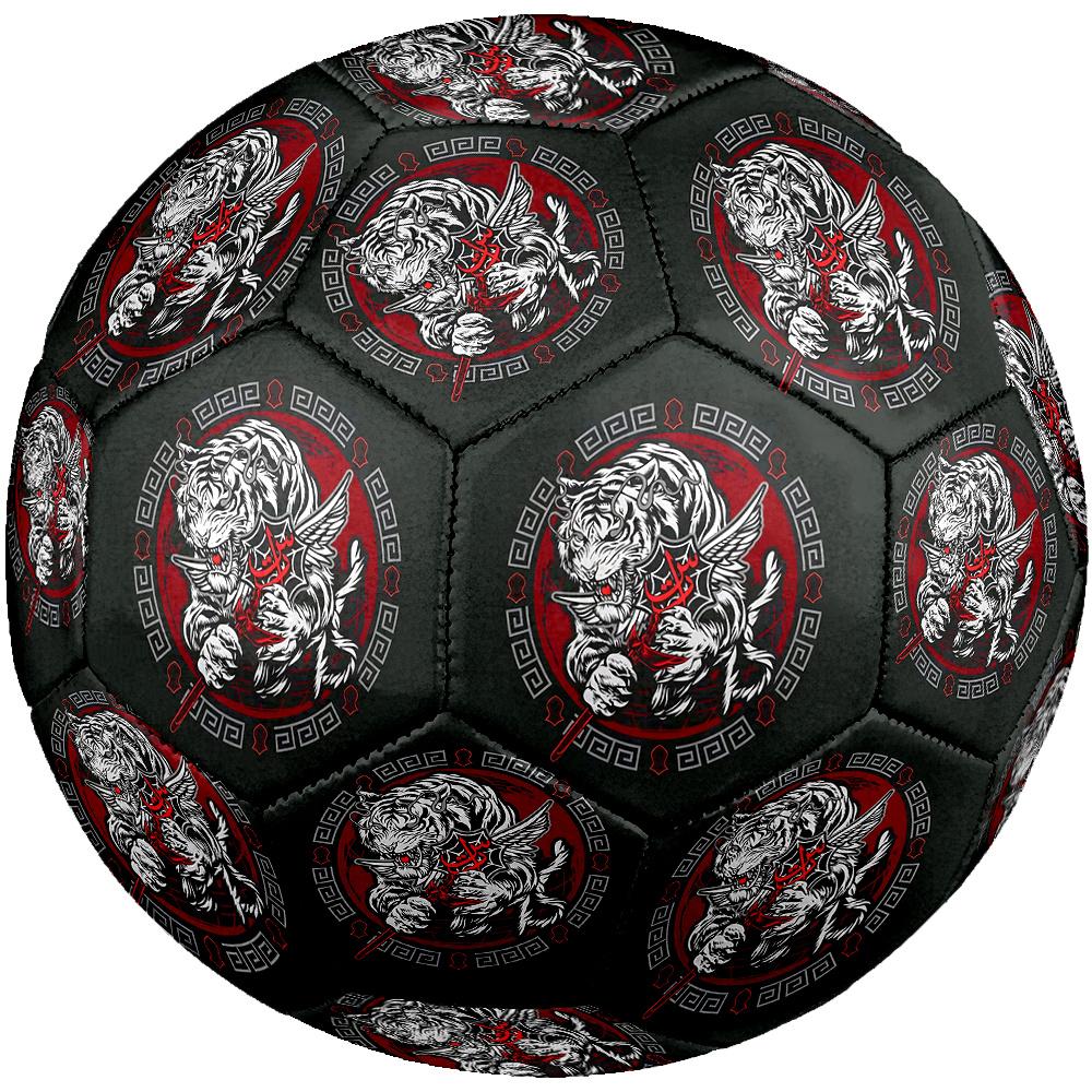 1PC Tiger Dragon Battle Soccer Ball Size 5 Football Machine Sewn Indoor/Outdoor Universal Football Surprise Collection n131