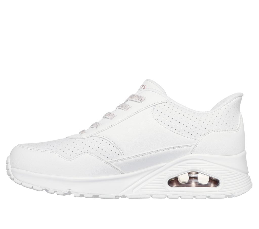 Skechers Lux Hiking Size Cm Uno-Banksia Women's Slip-In Shoes, White, 22.5