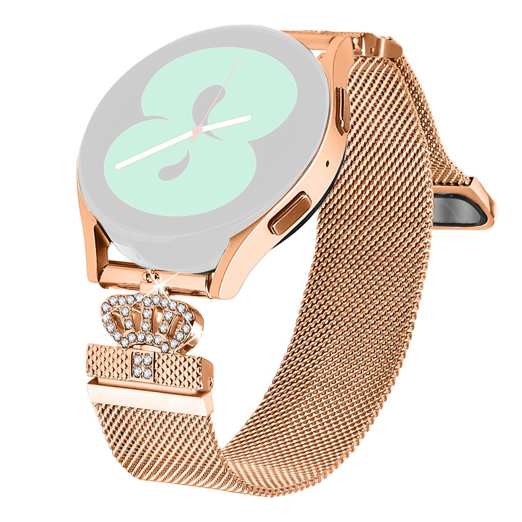 Milanese Band for Huami Amazfit Bip 3/3 Pro Magnetic Crown Clasp Stainless Steel Strap