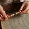 Small Ebony Rosewood Tea Knife & Needle for Pu'er Tea Ceremony with Laser Logo