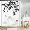 Japanese-Style Flowers Plum Blossom Shower Curtains Bathroom Curtain Frabic Waterproof Polyester Bath Curtain With Hooks