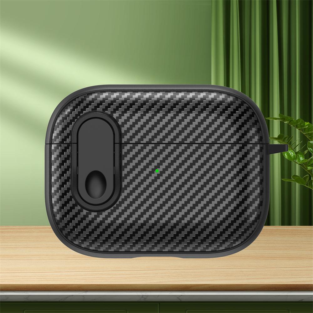 Carbon fiber lock for AirPods pro1 protective case 1 generation 1 generation apple bluetooth headset protective case simple