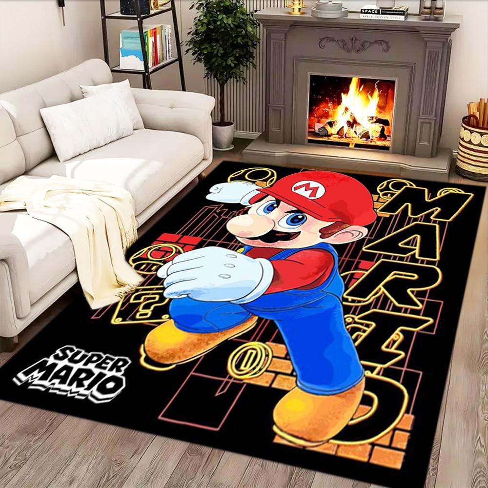 Super Mario Adventure for Living Room Rug, Bedroom, Study Room, Hallway Decoration, Perfect for Home Decoration or Holiday Gifts