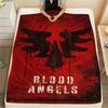 Blood Angels Cool Print Flannel Blanket, High Quality Comfortable for All Seasons, Home Decor, Warmth and Comfort, Perfect for Christmas Gifts10