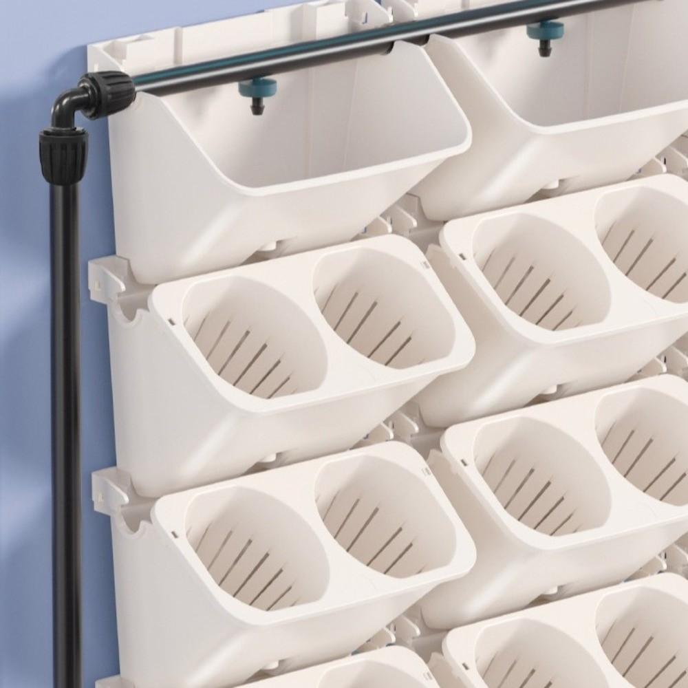 Plastic Wall Flowerpot Self Watering Planting Box Vertical Planter Vertical Garden