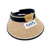 Cartoon Vinyl Children's Empty Top Hat Cute Baby Summer Outdoor Sports Sun Hat English Letter Knitted Straw Hat