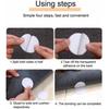 10 Pairs of Strong Self-adhesive Double-sided Adhesive Nylon Tape for Bed Sheet Sofa Cushion Carpet Non-slip Mat